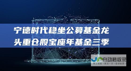 宁德时代稳坐公募基金龙头重仓股宝座 年基金三季报重磅解读 2024