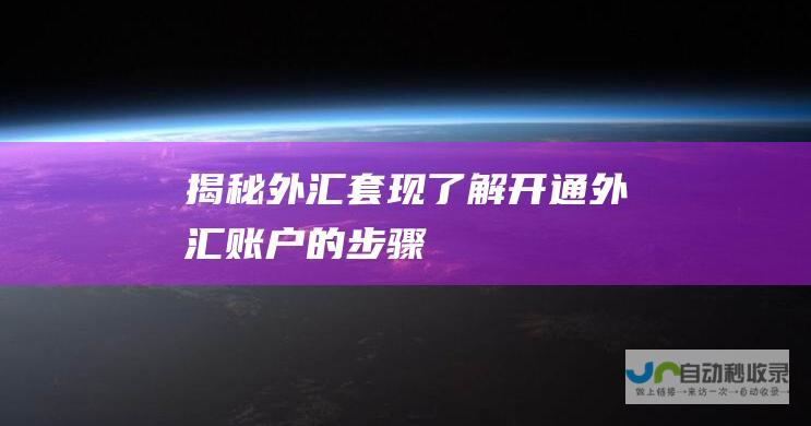 揭秘外汇套现 了解开通外汇账户的步骤