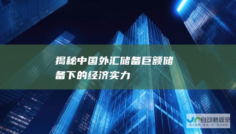 揭秘中国外汇储备 巨额储备下的经济实力