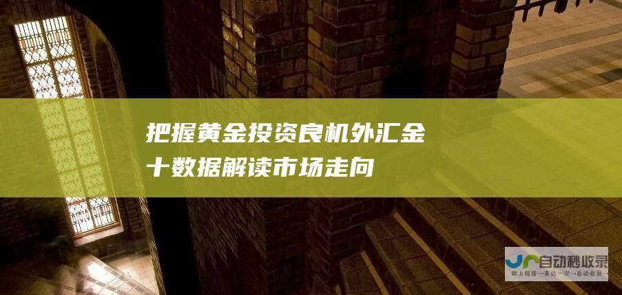 把握黄金投资良机 外汇金十数据 解读市场走向