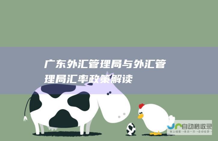 广东外汇管理局与外汇管理局汇率政策解读